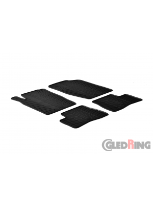 Original Gledring Passform Fußmatten Gummimatten 4 Tlg.+Fixing - Peugeot 206 98->/206 SW 02->/206+ 2009->